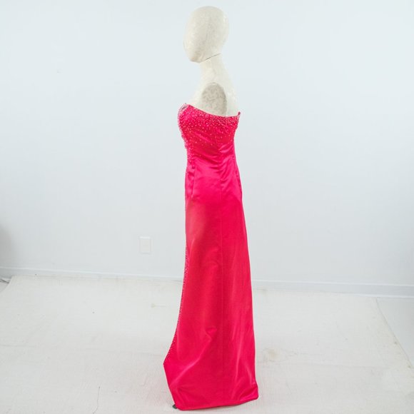 Vintage 80s 90s Barbie S Cutout Formal Gown Dress Pink - Picture 5 of 9
